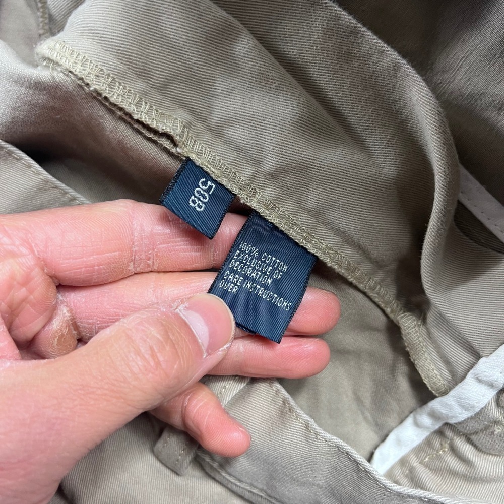 Polo Ralph Lauren Mens Pleated Chino Shorts Khaki Tan 100% Cotton Size 50B - Picture 3 of 10